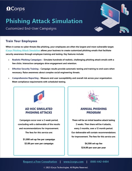 iCorps Phishing Attack Simulation Datasheet V2 (2023) _2