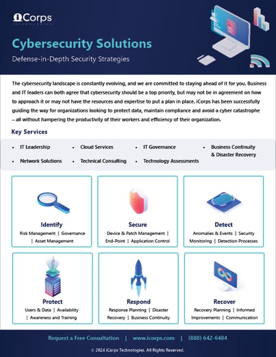 iCorps Cybersecurity Solutions Datasheet (2024)