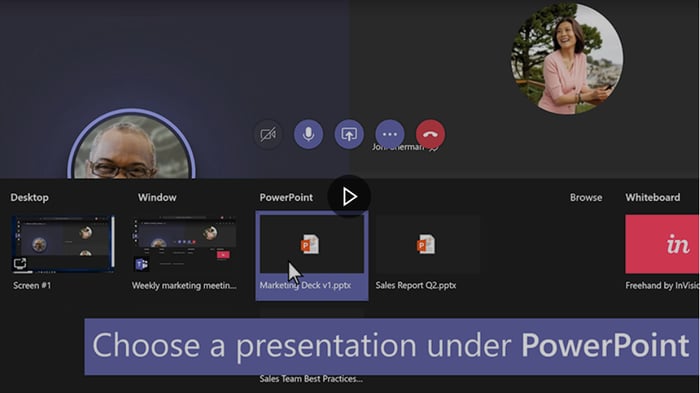 Using PowerPoint Presentations With Teams Meetings & Calls